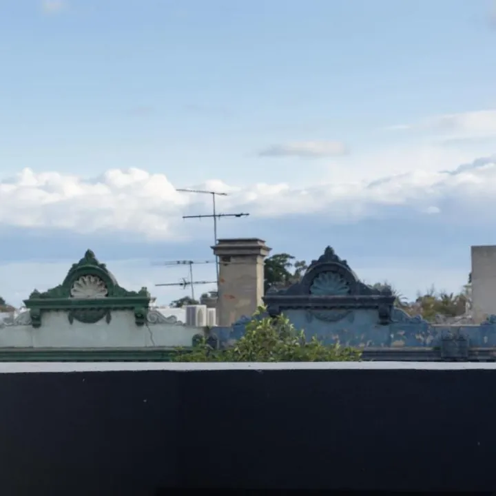 View over South Melbourne rooftops from the hotel